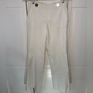 Tory Burch Cream Wide Leg Pants
